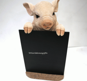 돼지 메뉴보드 동물장식인형