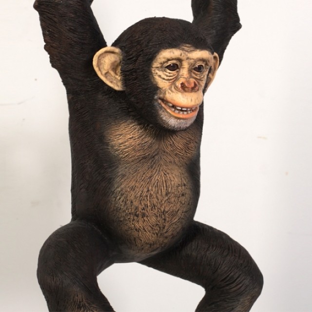 원숭이 조형물 포토존 장식인형