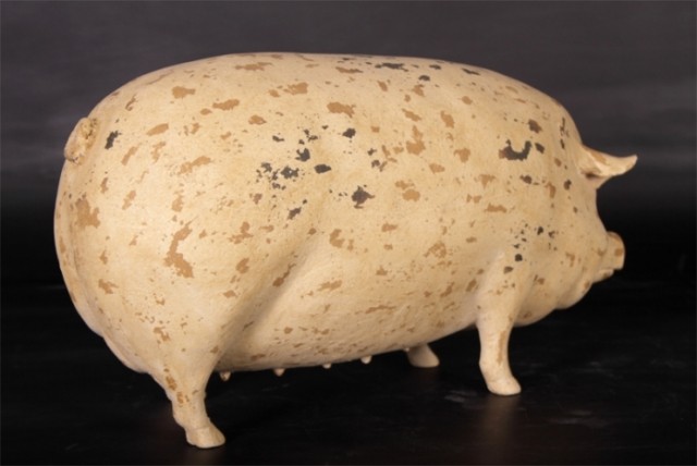 글로스터 올드 스팟 돼지 조형물 장식인형