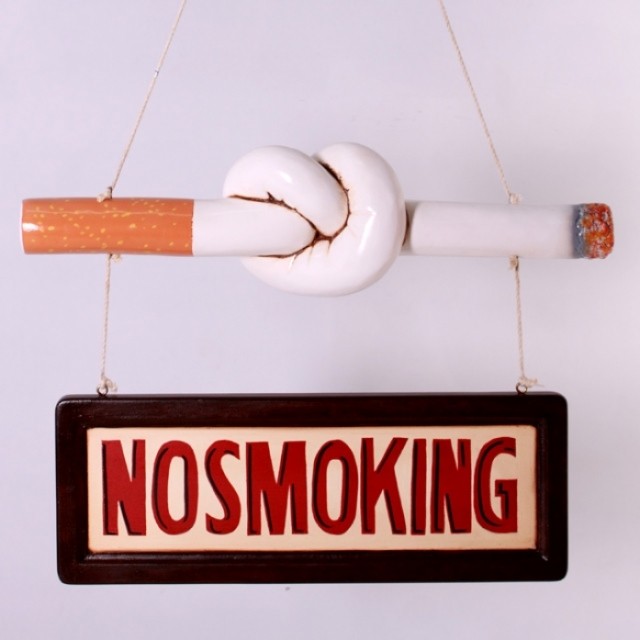 노 스모킹 금연 담배 표지판 사인 양면 천장 벽 인테리어소품