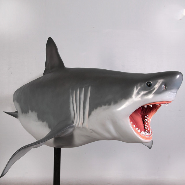 그레이트 화이트 샤크 상어 모형 장식인형 동물모형 인테리어소품 포토존 조형물